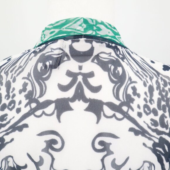 Chico's Easywear Cardigan Women L White Boho Eclectic Artistic Swim Cover Travel - Picture 11 of 16